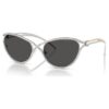 Óculos de sol com formato «Cat-Eye», Sk7025, tom prateado Óculos de sol com formato «Cat-Eye», Sk7025, tom prateado