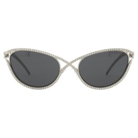 Óculos de sol com formato «Cat-Eye», Sk7025, tom prateado