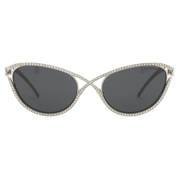 Óculos de sol com formato «Cat-Eye», Sk7025, tom prateado Óculos de sol com formato «Cat-Eye», Sk7025, tom prateado