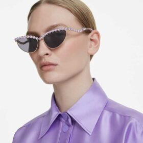 Óculos de sol com formato «olho de gato», roxo