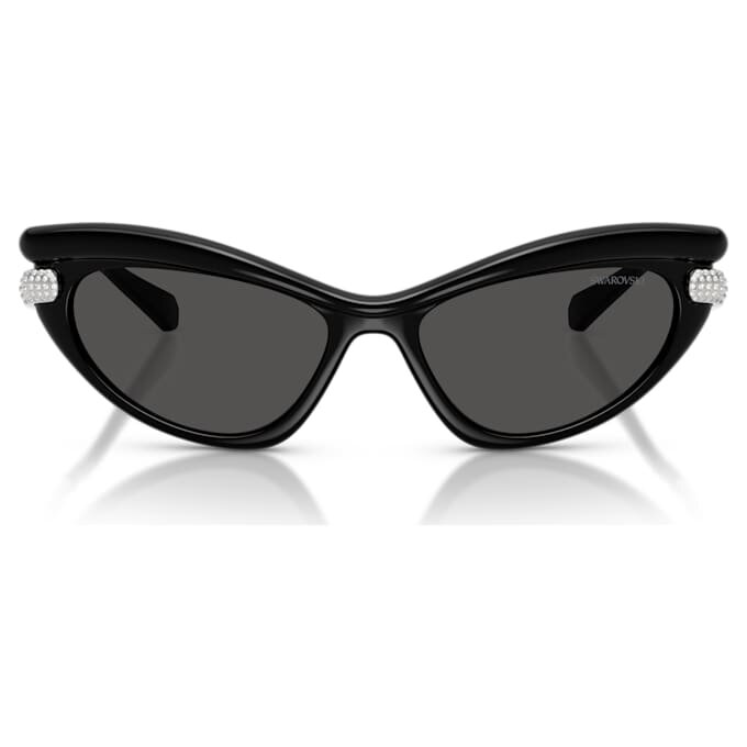 Óculos de sol com formato «olho de gato», Sk6038, pretos Óculos de sol com formato «olho de gato», Sk6038, pretos