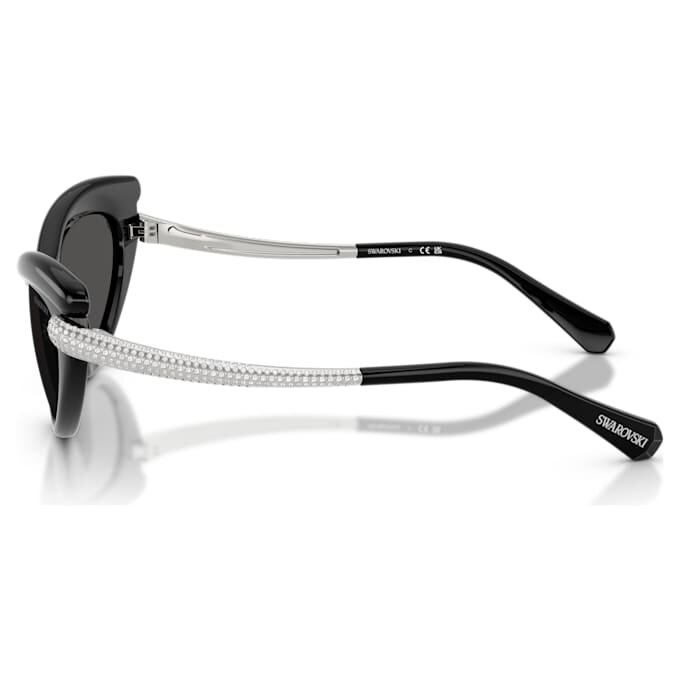 Óculos de sol com formato «olho de gato», Sk6038, pretos Óculos de sol com formato «olho de gato», Sk6038, pretos
