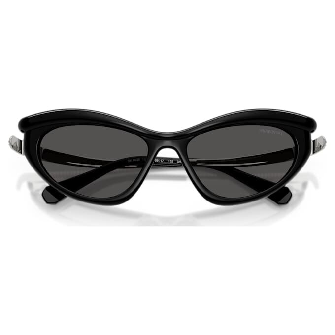 Óculos de sol com formato «olho de gato», Sk6038, pretos Óculos de sol com formato «olho de gato», Sk6038, pretos