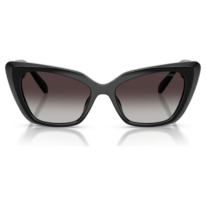 Óculos de sol com formato «olho de gato», Sk6047, pretos Óculos de sol com formato «olho de gato», Sk6047, pretos