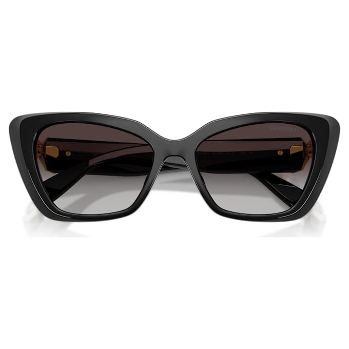 Óculos de sol com formato «olho de gato», Sk6047, pretos Óculos de sol com formato «olho de gato», Sk6047, pretos