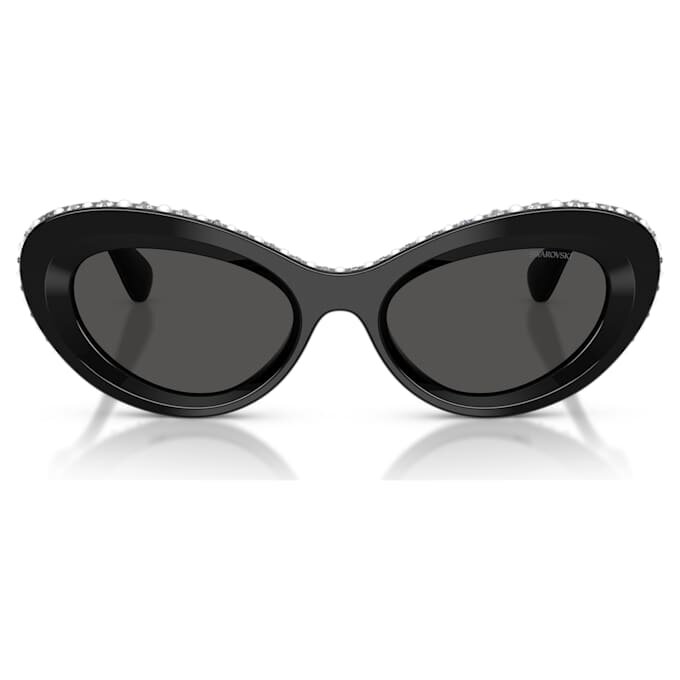 Óculos de sol com formato «olho de gato», Sk6061U, pretos Óculos de sol com formato «olho de gato», Sk6061U, pretos