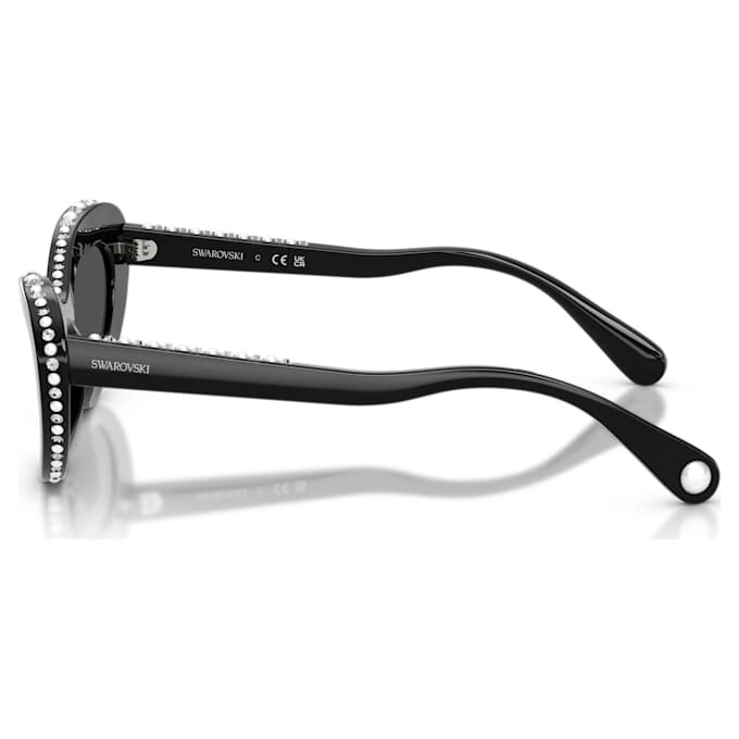 Óculos de sol com formato «olho de gato», Sk6061U, pretos Óculos de sol com formato «olho de gato», Sk6061U, pretos