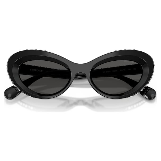 Óculos de sol com formato «olho de gato», Sk6061U, pretos Óculos de sol com formato «olho de gato», Sk6061U, pretos