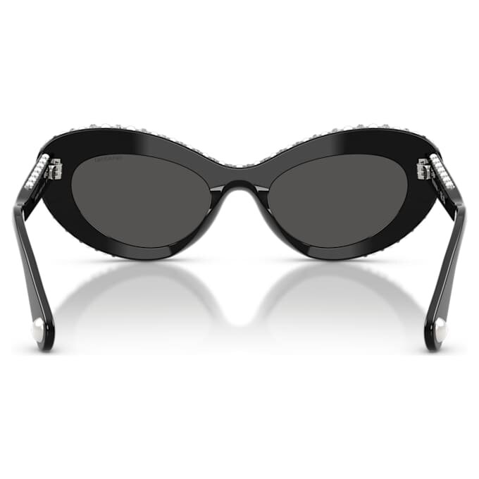 Óculos de sol com formato «olho de gato», Sk6061U, pretos Óculos de sol com formato «olho de gato», Sk6061U, pretos