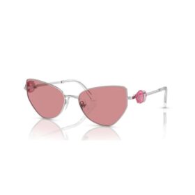 Óculos de sol com formato «olho de gato», Sk7003, rosa