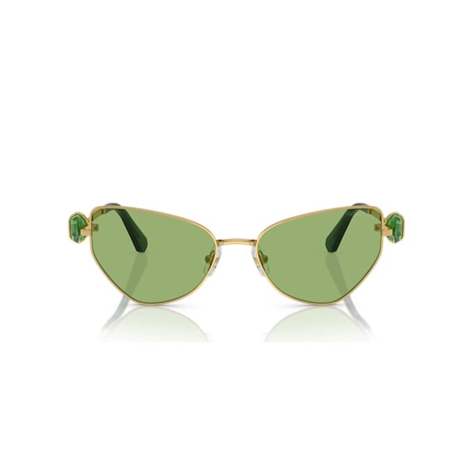 Óculos de sol com formato «olho de gato», Sk7003, verdes Óculos de sol com formato «olho de gato», Sk7003, verdes