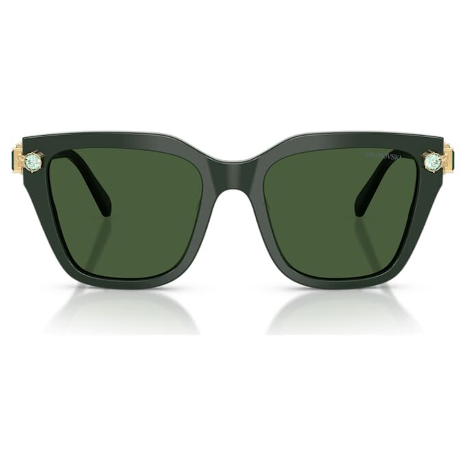 Óculos de sol de formato quadrado, verdes Óculos de sol de formato quadrado, verdes