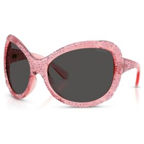 Óculos de sol oversized, formato «olho de gato», Sk6052, rosa