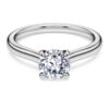 Diamantes de laboratório «Eternity», 1 Ct Tw, forma redonda, ouro branco de 14K Diamantes de laboratório «Eternity», 1 Ct Tw, forma redonda, ouro branco de 14K