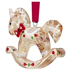 Enfeite de Natal «Holiday Cheers» – Cavalo de balouço em forma de pão de gengibre