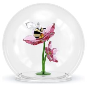 Esfera de vidro Idyllia com abelha e flores