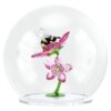 Esfera de vidro Idyllia com abelha e flores Esfera de vidro Idyllia com abelha e flores
