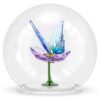 Esfera de vidro Idyllia com borboleta e flor Esfera de vidro Idyllia com borboleta e flor