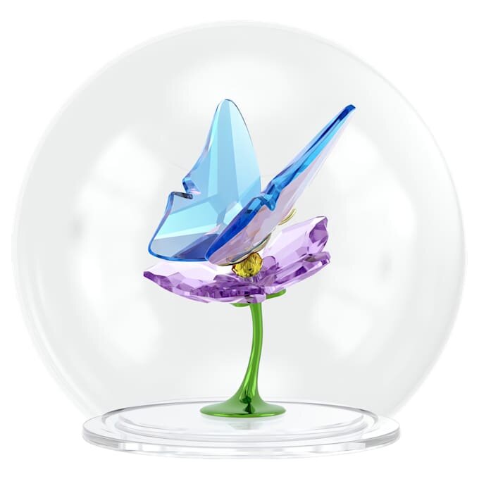 Esfera de vidro Idyllia com borboleta e flor Esfera de vidro Idyllia com borboleta e flor