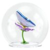 Esfera de vidro Idyllia com borboleta e flor Esfera de vidro Idyllia com borboleta e flor