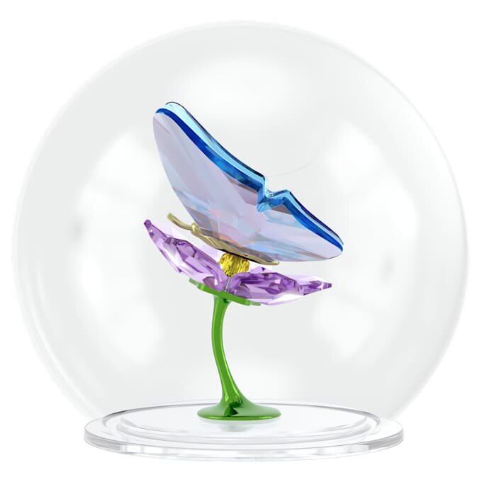 Esfera de vidro Idyllia com borboleta e flor Esfera de vidro Idyllia com borboleta e flor