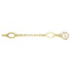 Extensor Imber Branco, banhado a dourado Extensor Imber Branco, banhado a dourado