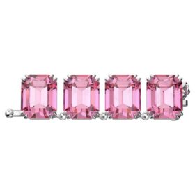 Extensor Millenia com corte octogonal, rosa, banhado a ródio Extensor Millenia com corte octogonal, rosa, banhado a ródio