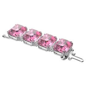 Extensor Millenia com corte octogonal, rosa, banhado a ródio Extensor Millenia com corte octogonal, rosa, banhado a ródio