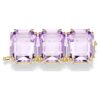 Extensor Millenia com corte octogonal, roxo, banhado a dourado Extensor Millenia com corte octogonal, roxo, banhado a dourado