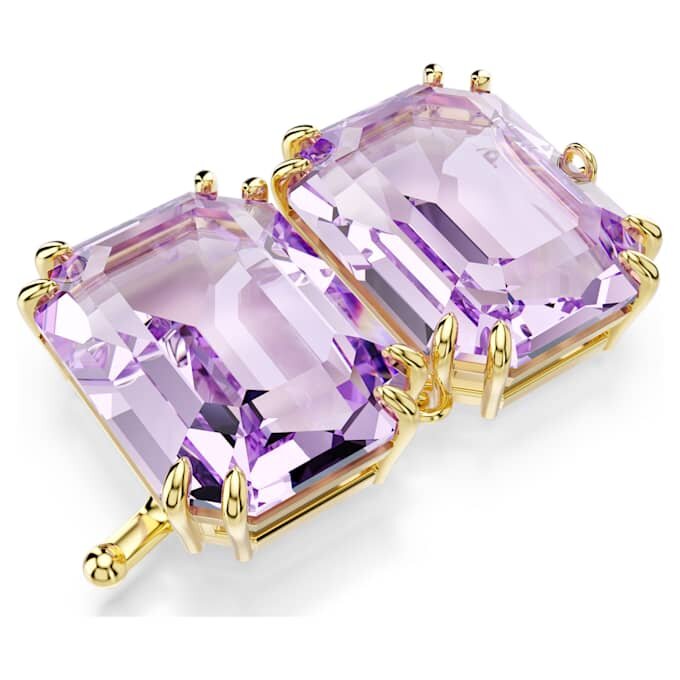 Extensor Millenia com corte octogonal, roxo, banhado a dourado Extensor Millenia com corte octogonal, roxo, banhado a dourado