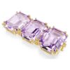Extensor Millenia com corte octogonal, roxo, banhado a dourado Extensor Millenia com corte octogonal, roxo, banhado a dourado