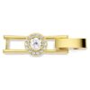 Extensor Una Angelic, corte redondo, branco, banhado a ouro Extensor Una Angelic, corte redondo, branco, banhado a ouro