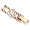 Extensor Una Angelic, corte redondo, branco, banhado a ouro rosa Extensor Una Angelic, corte redondo, branco, banhado a ouro rosa