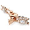 Extensor Una Angelic, corte redondo, branco, banhado a ouro rosa Extensor Una Angelic, corte redondo, branco, banhado a ouro rosa