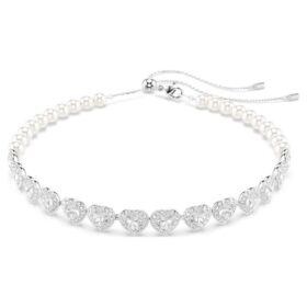 gargantilha ariana grande x swarovski com cortes mistos prola de cristal corao branca banhada a rdio 2 280x280 - Gargantilha Ariana Grande X Swarovski com cortes mistos, p&eacute;rola de cristal, cora&ccedil;&atilde;o, branca, banhada a r&oacute;dio