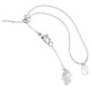 Gargantilha Ariana Grande X Swarovski com pérola de cristal, corte redondo, branca, banhada a ródio