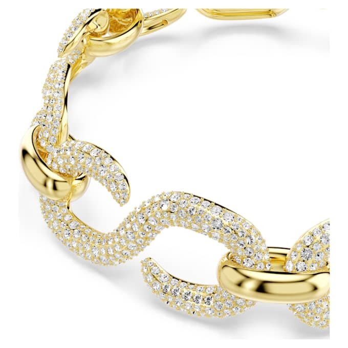 Gargantilha Dextera com corte redondo, branca, banhada a dourado Gargantilha Dextera com corte redondo, branca, banhada a dourado