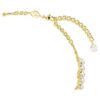 Gargantilha Idyllia com corte oval, branca, banhada a dourado Gargantilha Idyllia com corte oval, branca, banhada a dourado