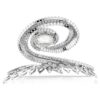Grampo de cabelo Ariana Grande X Swarovski com corte baguete, branco, banhado a ródio Grampo de cabelo Ariana Grande X Swarovski com corte baguete, branco, banhado a ródio