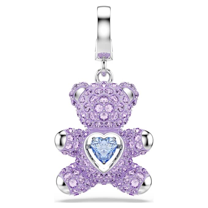 Idyllia Charm Cortes Mistos, Ursinho, Roxo, Banhado a Ródio Idyllia Charm Cortes Mistos, Ursinho, Roxo, Banhado a Ródio