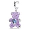 Idyllia Charm Cortes Mistos, Ursinho, Roxo, Banhado a Ródio Idyllia Charm Cortes Mistos, Ursinho, Roxo, Banhado a Ródio