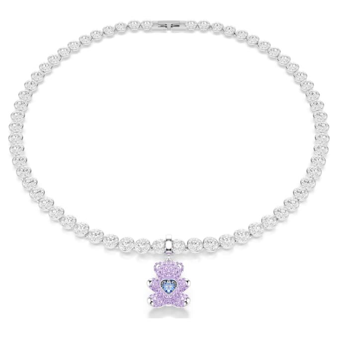 Idyllia Charm Cortes Mistos, Ursinho, Roxo, Banhado a Ródio Idyllia Charm Cortes Mistos, Ursinho, Roxo, Banhado a Ródio