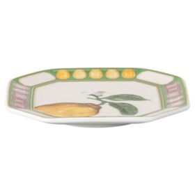 Idyllia Vide Poche em porcelana, com motivo de cristais, cor de limão, multicolorido