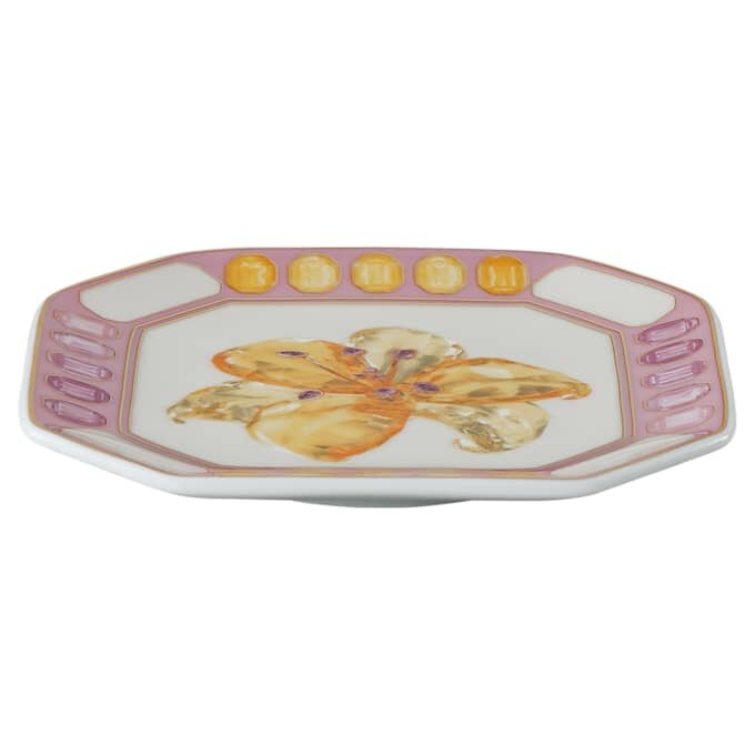 Idyllia Vide Poche em porcelana, motivo com estampado de cristais, flor, rosa Idyllia Vide Poche em porcelana, motivo com estampado de cristais, flor, rosa