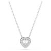 Pingente Ariana Grande X Swarovski com cortes mistos, coração, branco, banhado a ródio Pingente Ariana Grande X Swarovski com cortes mistos, coração, branco, banhado a ródio