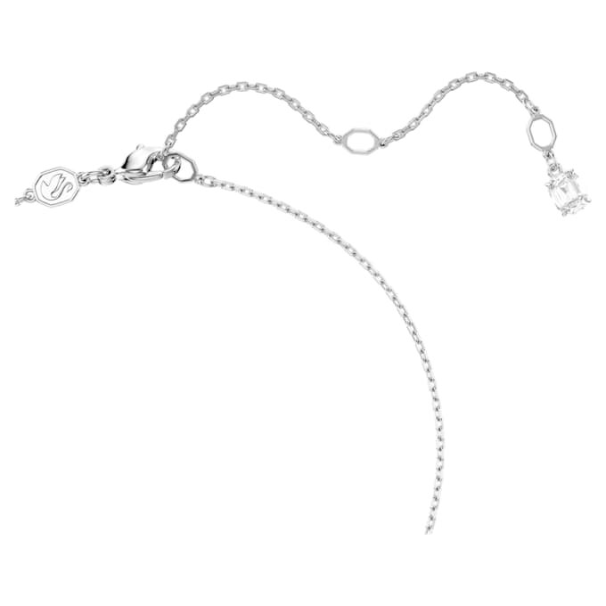Pingente Ariana Grande X Swarovski com cortes mistos, coração, branco, banhado a ródio Pingente Ariana Grande X Swarovski com cortes mistos, coração, branco, banhado a ródio