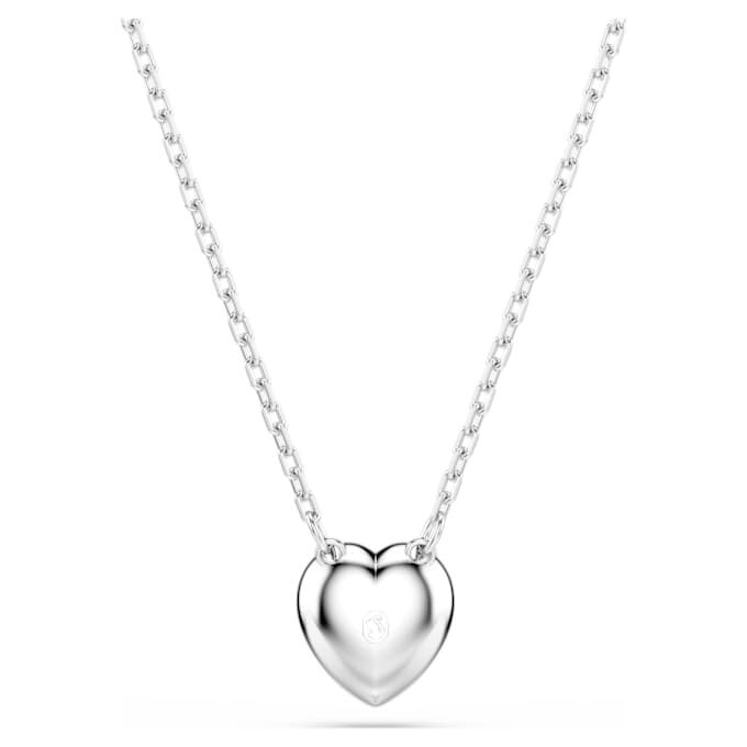 Pingente Ariana Grande X Swarovski com cortes mistos, coração, branco, banhado a ródio Pingente Ariana Grande X Swarovski com cortes mistos, coração, branco, banhado a ródio