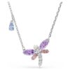 Pingente Ariana Grande X Swarovski com cortes mistos, libélula, multicolorido, banhado a ródio Pingente Ariana Grande X Swarovski com cortes mistos, libélula, multicolorido, banhado a ródio
