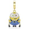 Pingente Bob dos Minions com pavé, multicolorido, banhado a dourado Pingente Bob dos Minions com pavé, multicolorido, banhado a dourado