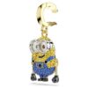 Pingente Bob dos Minions com pavé, multicolorido, banhado a dourado Pingente Bob dos Minions com pavé, multicolorido, banhado a dourado